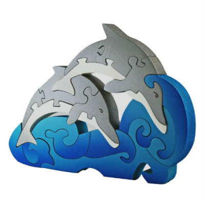 Dolphin Wooden 3D Puzzle
