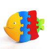 Primary Color Wooden Fish Puzzle