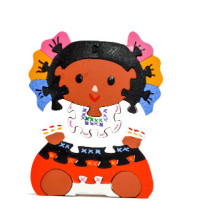 Wooden Otomi Doll Puzzle