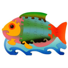 Large Wooden Colorful Fish Puzzle