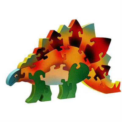 Wooden Stegosaurus Dinosaur Puzzle