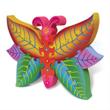 Wooden Colorful Butterfly Puzzle
