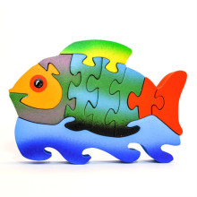 Medium Wooden Colorful Fish Puzzle