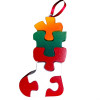 Wooden Christmas Stocking Ornament Puzzle